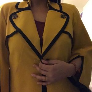 Nine West Party coat -mustard yellow